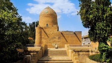 A file photo of the tomb of Esther and Mordechai, a holy Jewish site in the Iranian city of Hamedan. (Twitter)