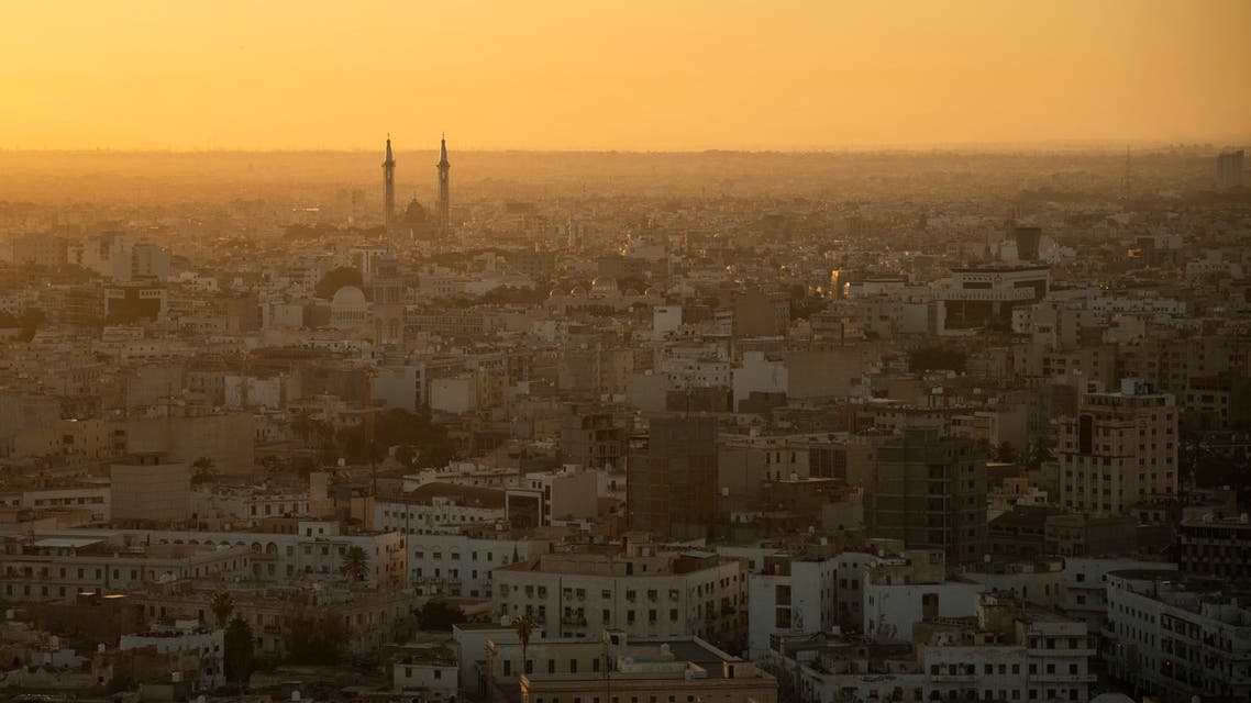 The sun rises over Tripoli, Libya, on February 28, 2020. (AP)