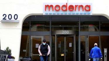 CAMBRIDGE, MASSACHUSETTS - MAY 08: A view of Moderna headquarters on May 08, 2020 in Cambridge, Massachusetts. Moderna was given FDA approval to continue to phase 2 of Coronavirus (COVID-19) vaccine trials with 600 participants. Maddie Meyer/Getty Images/AFP 