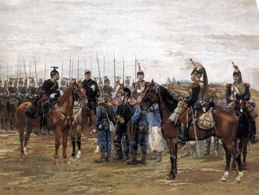 لوحة تجسد جانباً من الحرب الفرنسية البروسية
