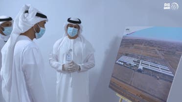 Sheikh Mohammed bin Zayed inspects a field hospital in Abu Dhabi. (WAM)
