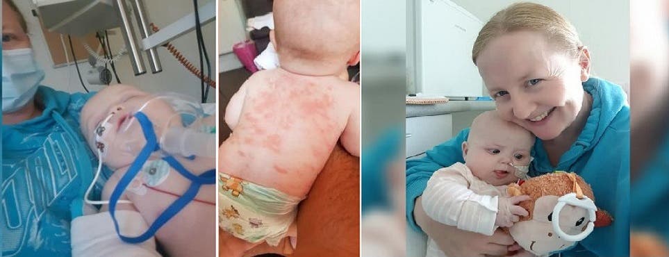 الرضيعة مع والدتها، وفي المستشفى الذي يرغب أطباؤه معرفة ما حل بها بعد شفائها من الفيروس
