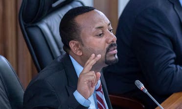 Ethiopian Prime Minister Abiy Ahmed addressing members of parliament inside the Parliament buildings, in Addis Ababa, Ethiopia. (File photo: AFP)