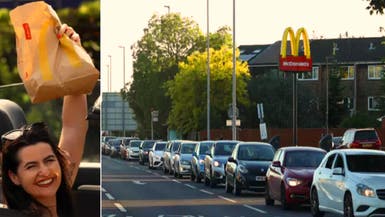 شاهد الازدحام الجنوني بلندن من أجل سندويتش ماكدونالدز