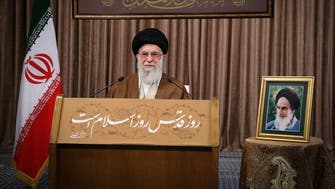 Iran’s Khamenei praises arms supply to Palestinians against ‘tumor’ Israel