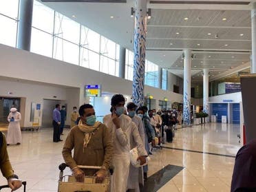  کارگران افغان در فرودگاه دبی