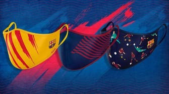 برشلونة يطرح "كمامات" تحمل ألوان النادي للوقاية من كورونا
