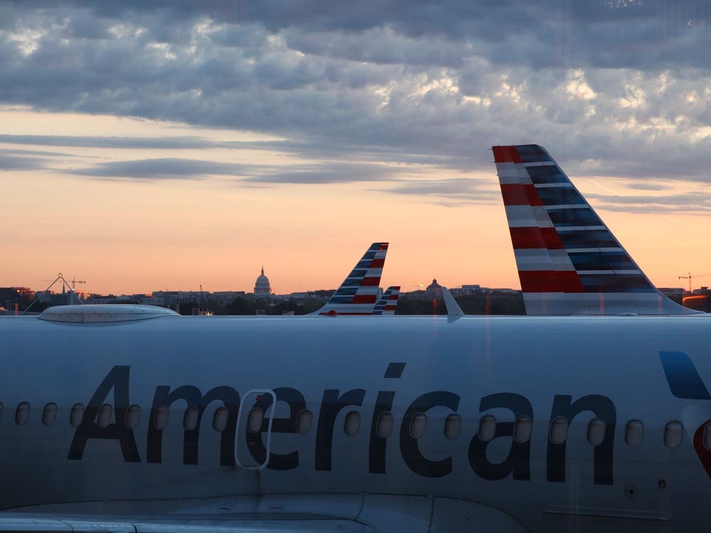 An American Air Lines plane is seen on the tarmac of Washington Dulles International Airport. (File photo: AFP)