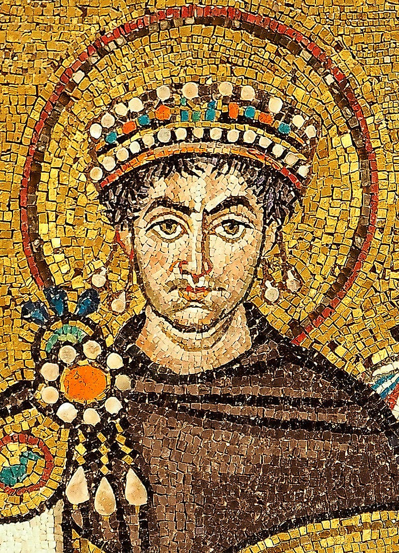 صورة للإمبراطور جستنيان الأول
