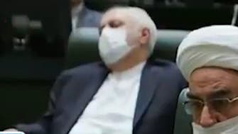 Watch: Zarif asleep during Rouhani speech at new parliament opening session