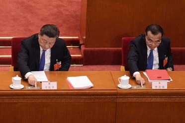 الرئيس الصيني مصوتا على قانون الأمن القومي المتعلق بهونغ كونغ (أرشيفية- فرانس برس)
