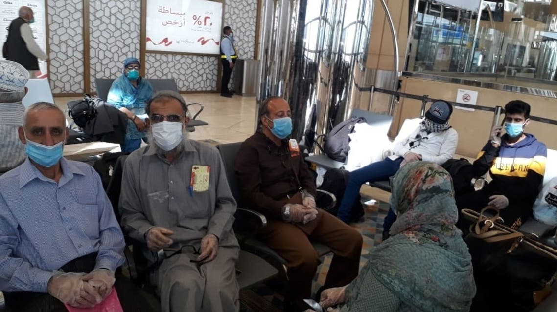 Indian nationals depart from King Khalid International Airport in Riyadh, Saudi Arabia. (Twitter)