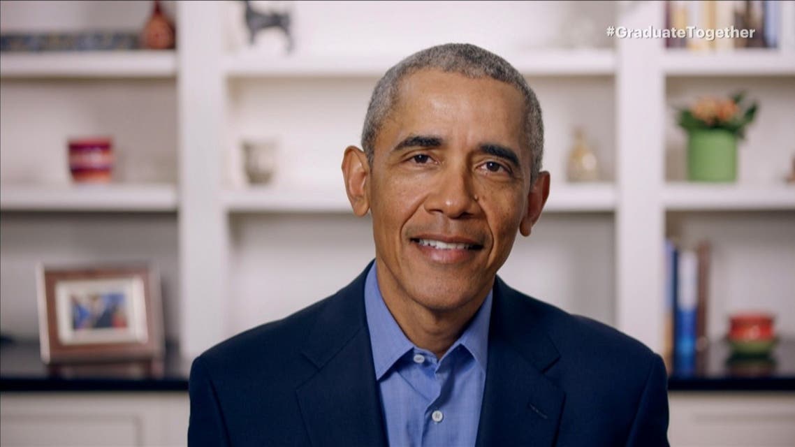 In this screengrab, Former President Barack Obama speaks during Graduate Together: America Honors the High School Class of 2020 on May 16, 2020. (AFP)