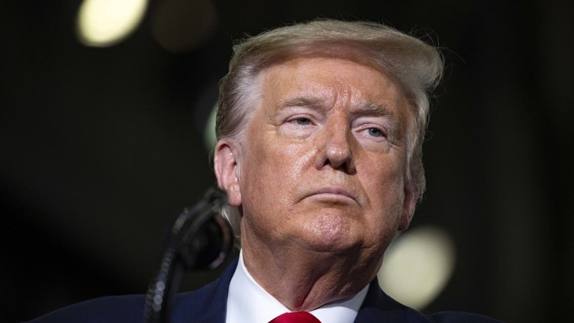 US President Doanld Trump speaks at the Kennedy Space Center on May 30, 2020. (AFP)