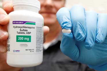 The drug hydroxychloroquine is displayed by a pharmacist. (File photo: Reuters)