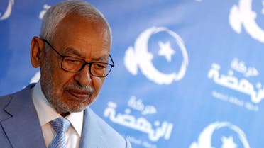Rached Ghannouchi, leader of Tunisia's moderate Islamist Ennahda Party attends a news conference in Tunis, Tunisia September 27, 2019. REUTERS/Zoubeir Souissi