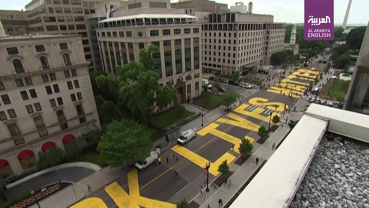 Washington emblazons defiant ‘Black Lives Matter’ sign near White House