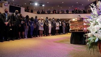 Floyd’s mourners stand for 8 minutes, 46 seconds, a symbol of US police brutality