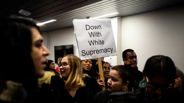 Students rally against white supremacy at Syracuse University in New York, U.S., November 20, 2019. (Reuters)