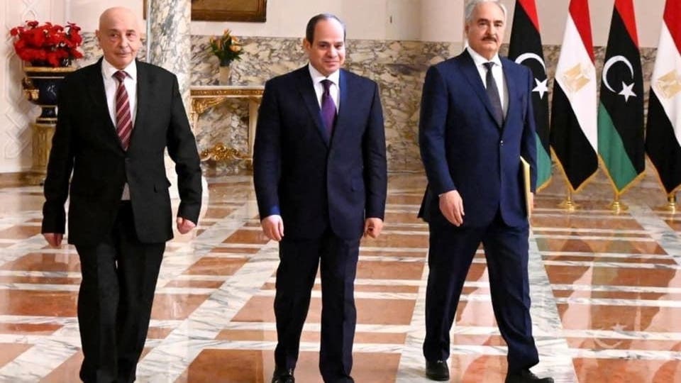 إعلان القاهرة السيسي يعلن مبادرة سياسية لإنهاء أزمة ليبيا