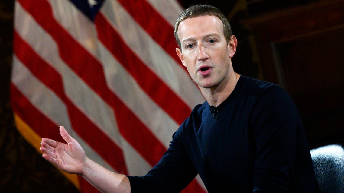 (FILES) In this file photo Facebook founder Mark Zuckerberg speaks at Georgetown University in a 'Conversation on Free Expression in Washington, DC on October 17, 2019. Facebook chief Mark Zuckerberg has defended his decision not to interfere with posts by US President Donald Trump, US media reported, after the social media giant's hands-off policy sparked outrage and prompted some employees to quit. Social media platforms have faced calls to moderate the president's comments, most recently because of the unrest gripping America in the wake of an unarmed black man's death during arrest as a white policeman knelt on his neck.