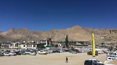 n this Sept. 12, 2019, photo, cars are parked in Leh, a town in India’s Ladakh district, which is part of the Himalayan region of Kashmir. Nearly two months after the Indian government stripped away statehood from Kashmir, new tensions are brewing in Ladakh, a remote and picturesque area that borders China. (AP Photo/Aijaz Hussain)