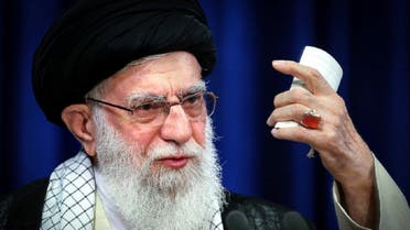 Iran's Supreme Leader Ayatollah Ali Khamenei delivers a televised speech. (Reuters)