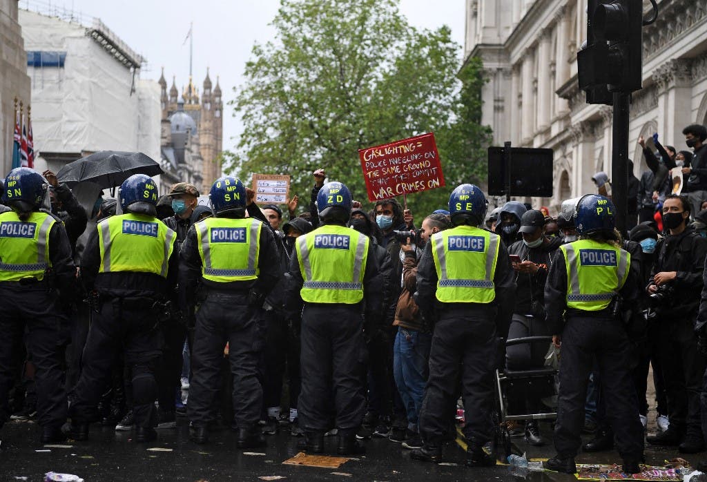 احتجاجات مناهضة للعنصرية في لندن 