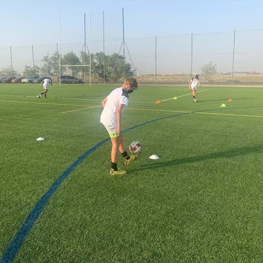 Children train at an unspecified Dubai football academy. (Dubai Sports Council)