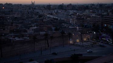 In this Feb. 29, 2020 photo, the walls surrounding the Old City are illuminated before sunrise in Tripoli, Libya. (AP)