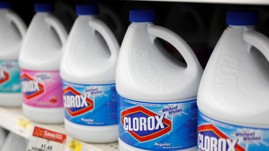 Bottles of bleach for sale in a Wal-Mart in Arkansas, US. (File photo: Reuters)