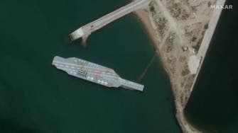 Iran builds fake aircraft carrier off Bandar Abbas resembling US Navy carriers