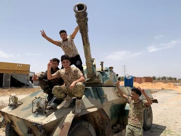 Fighters loyal to Libya's GNA in Tripoli, Libya, June 4, 2020. (Reuters)