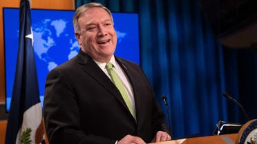 US Secretary of State Mike Pompeo speaks the press at the State Department in Washington, DC, on May 20, 2020. 