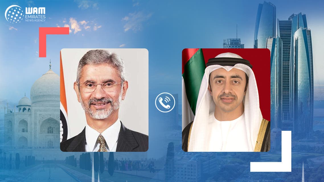 UAE Foreign Minister reviews bilateral relations with Indian counterpart