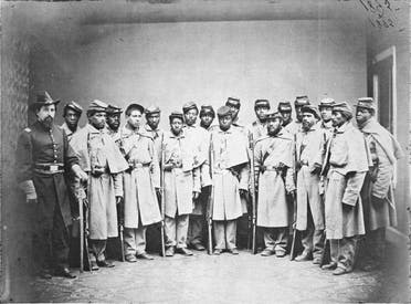صورة لعدد من الجنود السود الذين شاركوا لجانب قوات الإتحاد بالحرب الأهلية