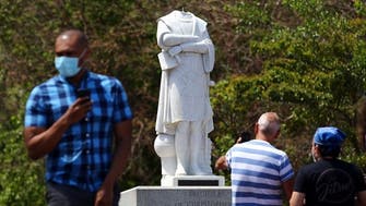 US protests: Man shot during protest over Spanish conqueror's statue