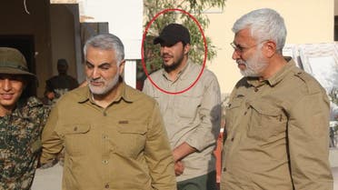 Mahmoud Mousavi-Majd appears in a photo with Qassem Soleimani and Abu Mahdi al-Mohandes. (Twitter)