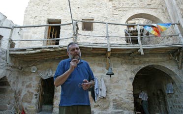 Italian Father Paolo Dall'Oglio at the historic Monastery of Mar Musa, located north of Damascus on July 11, 2007. (AP)