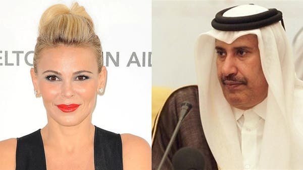 Diana Jenkins (l) and Sheikh Hamad bin Jassim bin Jaber al-Thani in a combined photo. (Supplied)
