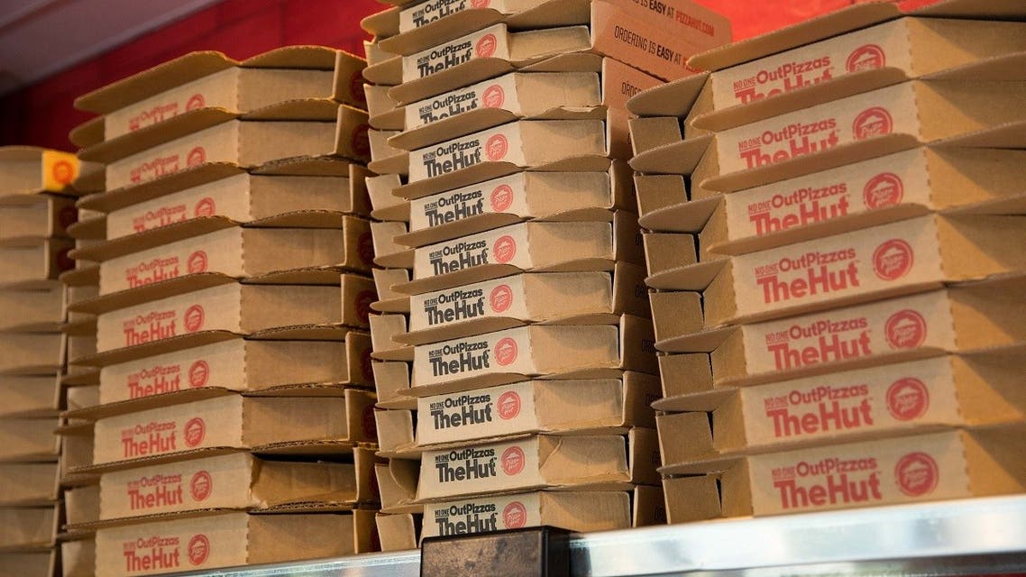 Pizza Boxes on display at Pizza Hut on June 29, 2018 in Shreveport, Louisiana. (Illustrative photo: AFP)