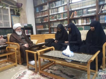 لقاء بنات زكزاكي برشاد رئيس الحوزات الدينية في طهران