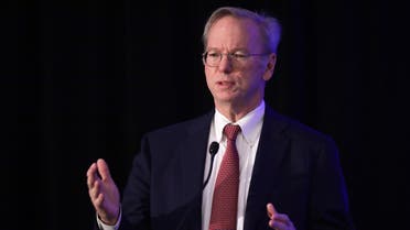 Eric Schmidt speaks during a National Security Commission on Artificial Intelligence (NSCAI) conference November 5, 2019 in Washington, DC. (AFP)
