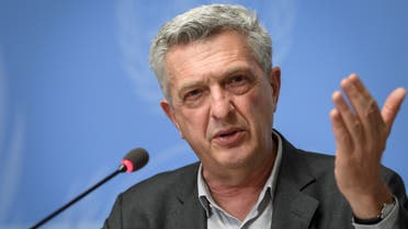 United Nations High Commissioner for Refugees Filippo Grandi gives a press conference on the annual UNHCR report on world's refugees and displaced persons on June 16, 2020 at the United Nations offices in Geneva. Nearly 80 million people, more than 1 per cent of humanity, have had to leave their homes to flee violence and persecution and are now living far from home, a record number that has doubled in a decade, the UNHCR announced.