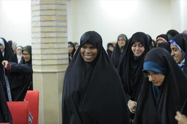 زكية زكزاكي تشارك في إحدى الفعاليات في طهران