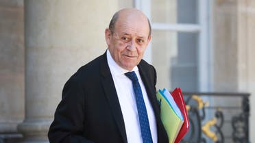 French Foreign Affairs Minister Jean-Yves Le Drian leaves the Elysee Presidential Palace after a weekly cabinet meeting, in Paris, France May 27, 2020 as France eases lockdown measures taken to curb the spread of the coronavirus disease COVID-19. Ludovic Marin/Pool via REUTERS