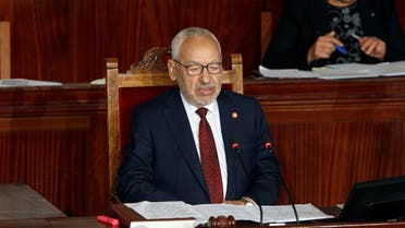 Rached Ghannouchi, leader of Tunisia's moderate Islamist Ennahda party, attends the parliament's opening with a session to elect a speaker, in Tunis. (Reuters)