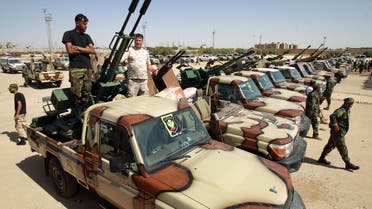 عناصر من الجيش الوطني الليبي في بنغازي(أرشيفية- فرانس برس)