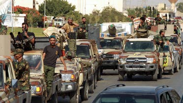 عناصر من الجيش الوطني الليبي في بنغازي(أرشيفية- فرانس برس9