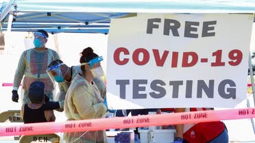 Free coronavirus disease testing is provided by the City of Denver in Civic Center Park in Denver, Colorado, US, June 20, 2020. (Reuters)